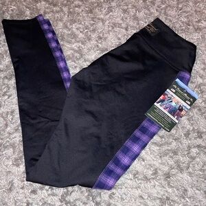Kids Black and Purple Leggings